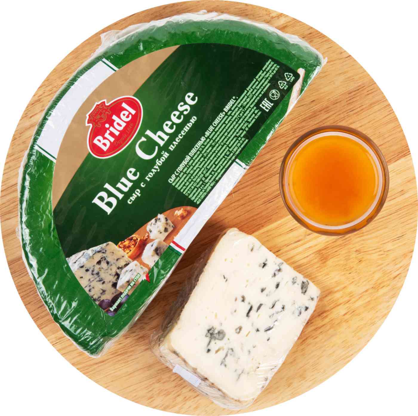Сыр Blue Cheese Bridel с голубой плесенью 54%