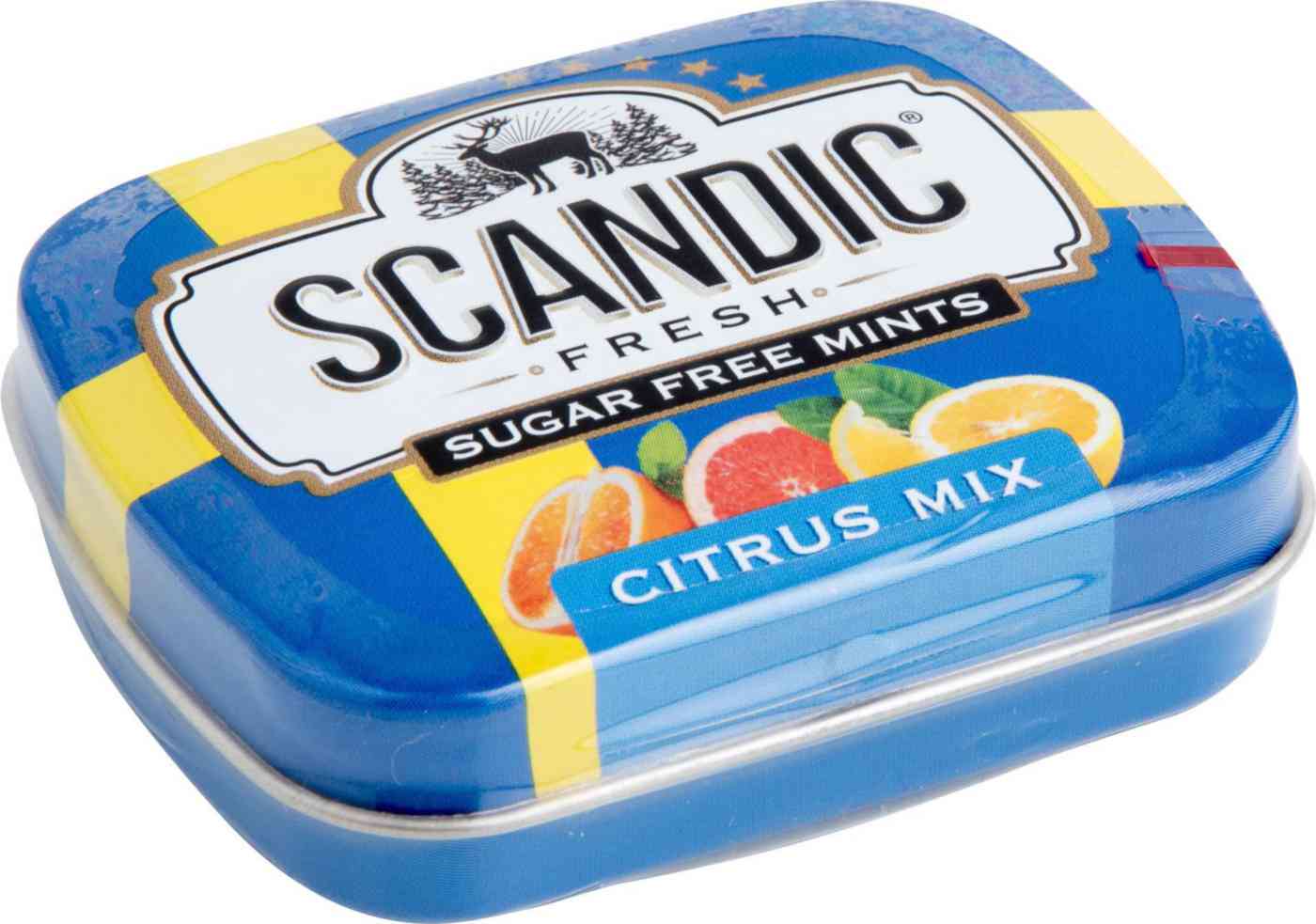 Драже освежающие Scandic Citrus Mix (Цитрусовый микс) без сахара