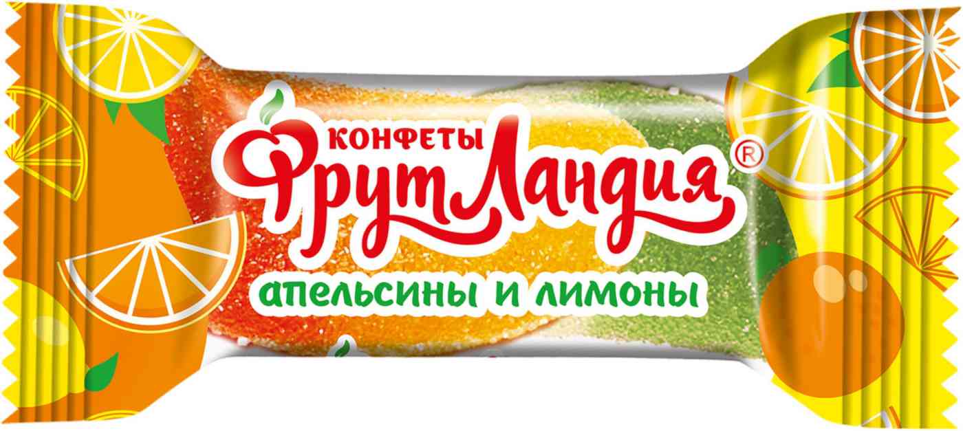 Конфеты Славянка Фрутландия Апельсинов и Лимонов