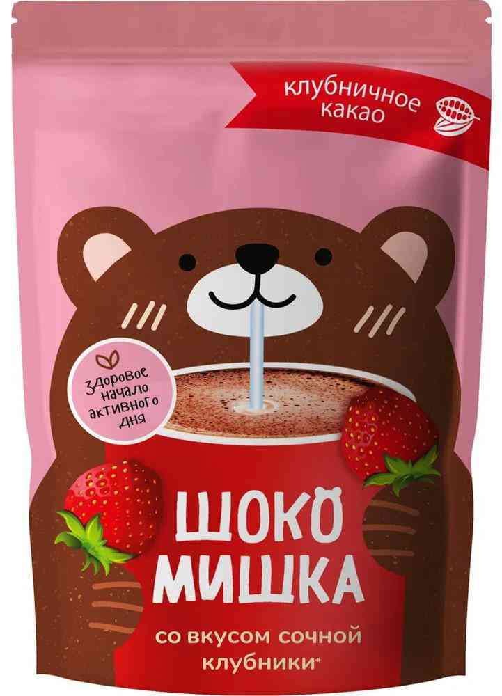 Какао-напиток растворимый Шокомишка клубника со сливками