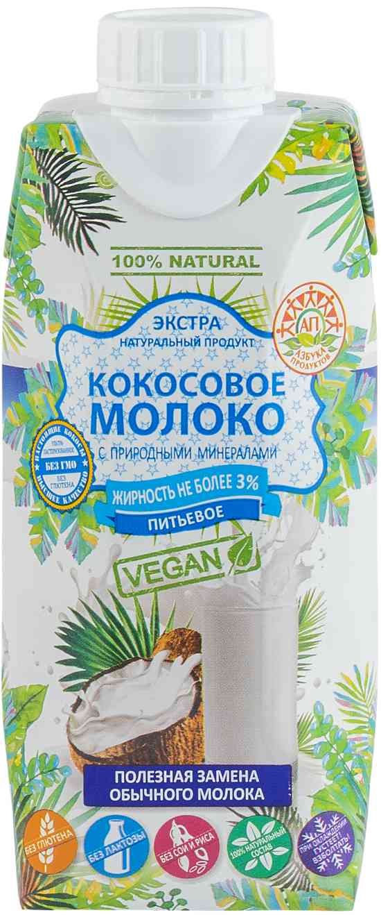 Напиток кокосовый Азбука продуктов Питьевой 3%