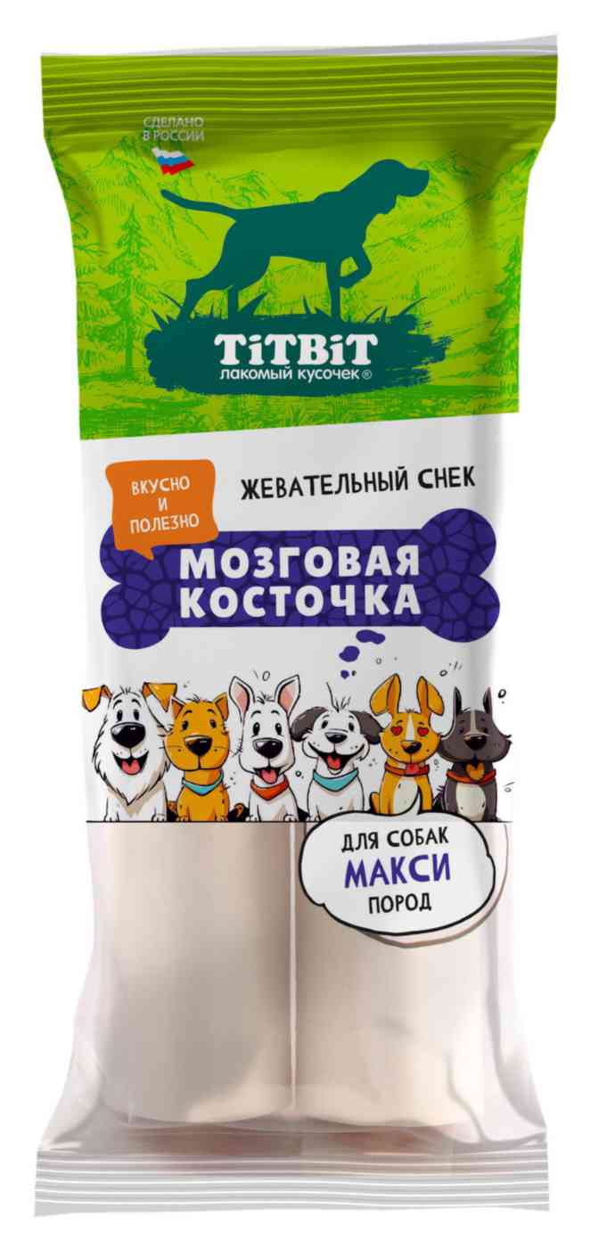 Лакомство для собак крупных пород TiTBiT мозговая косточка