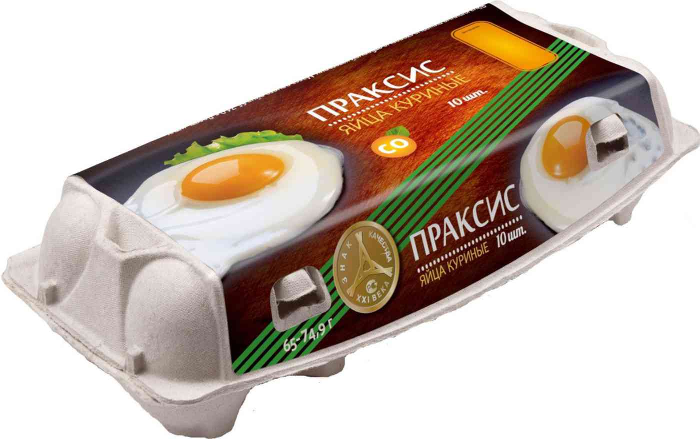Яйца куриные Праксис С0, коричневые