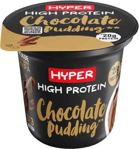 Пудинг высокопротеиновый Hyper шоколадный High Protein 1,5%