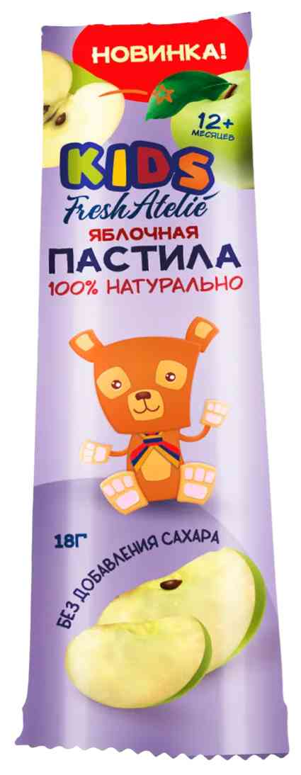 Пастила Fresh Atelie Kids яблоко с 12 месяцев