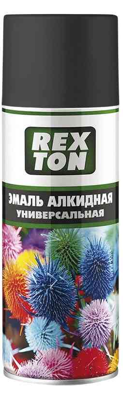 Эмаль алкидная универсальная черная матовая REXTON Гипермаркет «Глобус» ИМ