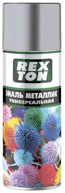 Эмаль металлик универсальная хром REXTON