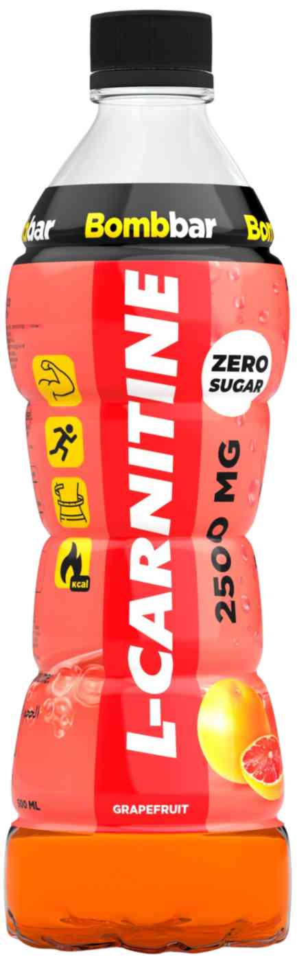 Напиток спортивный BombBar L-Carnitine 2500mg грейпфрут без сахара