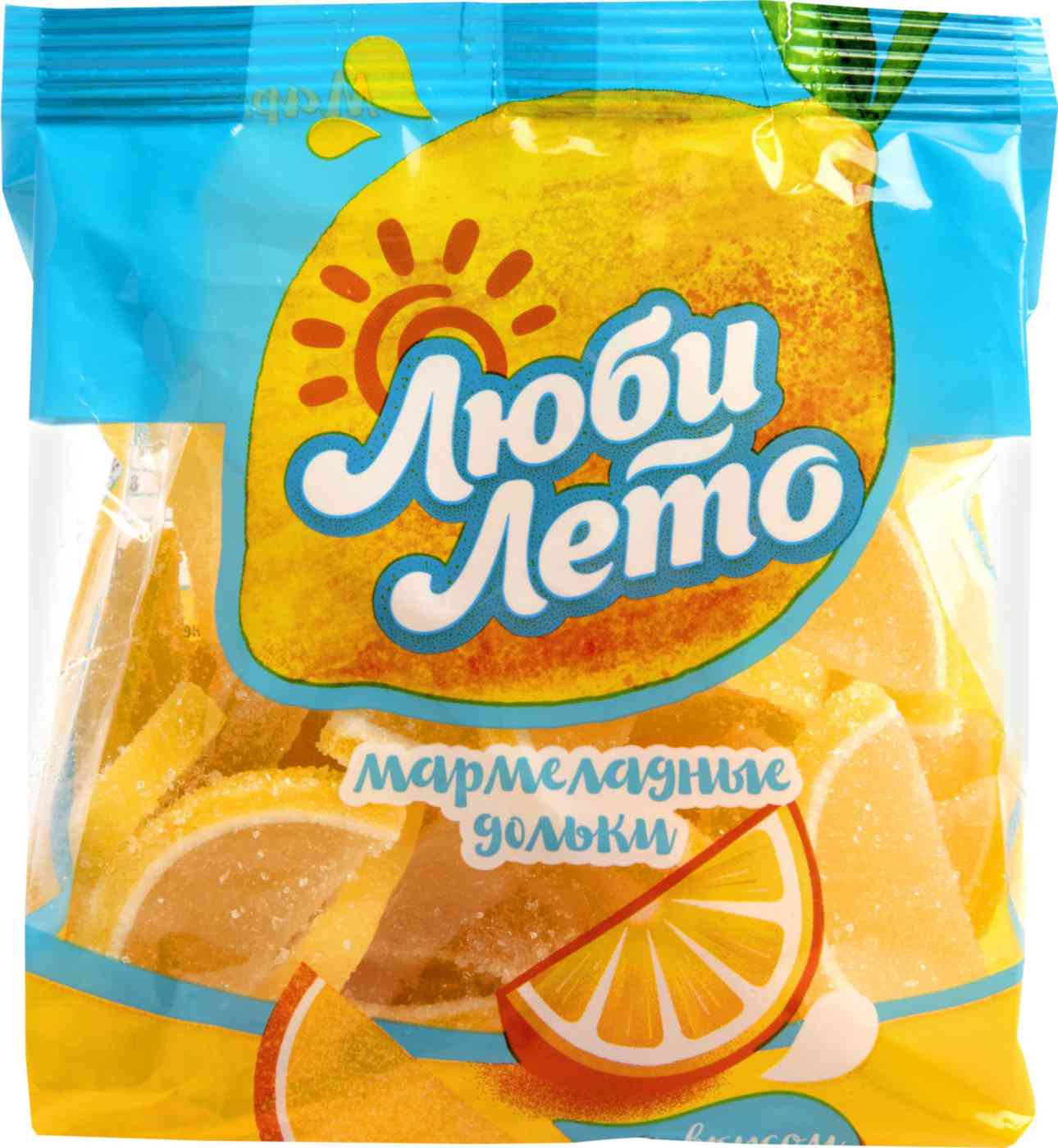 Дольки мармеладные Люби Лето со вкусом лимона