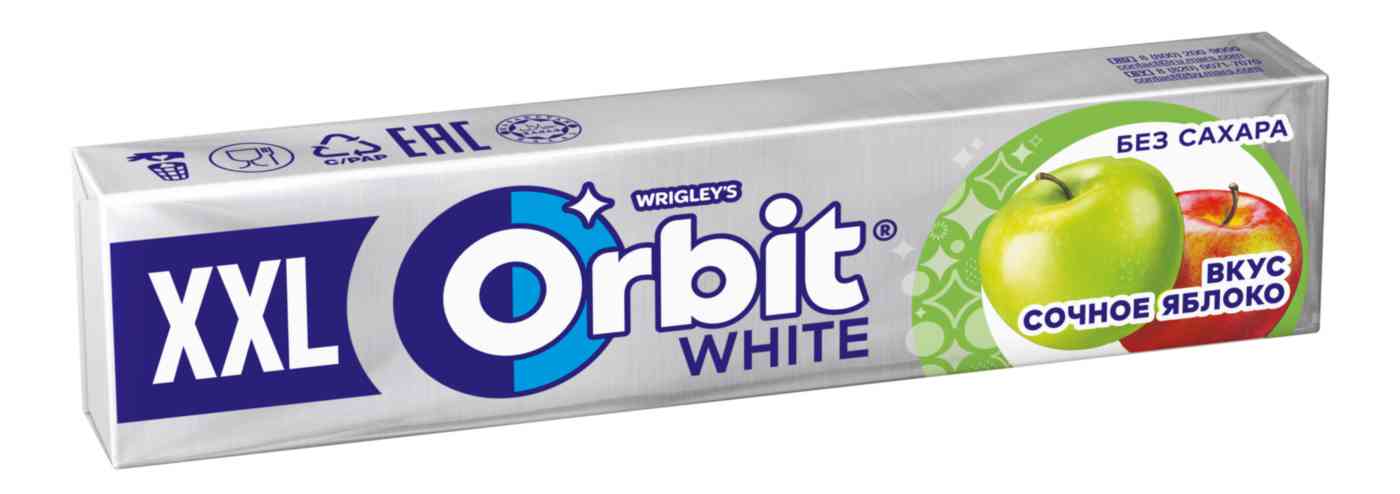 Жевательная резинка Orbit White сочное яблоко без сахара