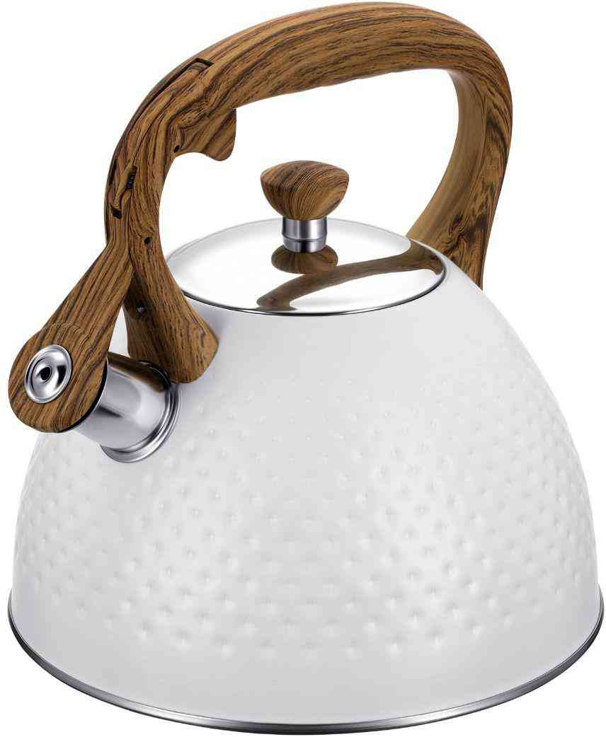 Чайник Regent Inox linea Tea со свистком белый