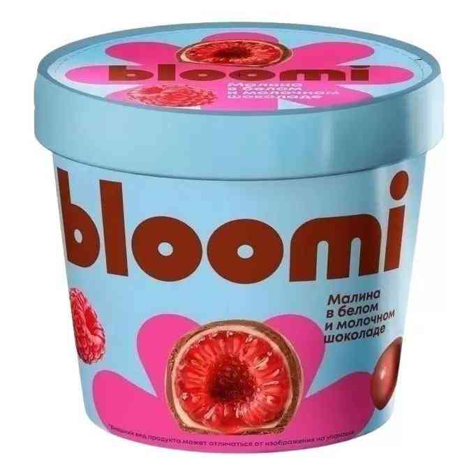 Малина в белом и молочном шоколаде Bloomi
