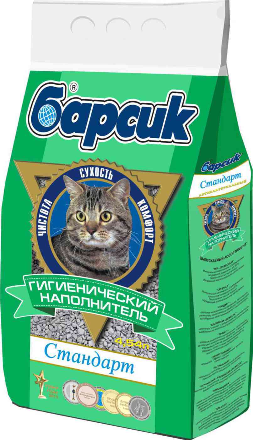 Гигиенический наполнитель для кошачьих туалетов Стандарт Барсик