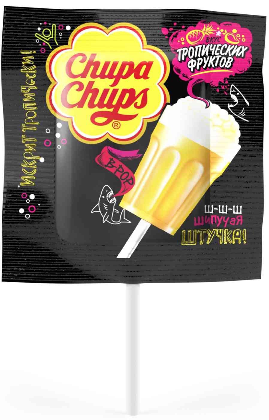 Карамель Chupa Chups со вкусом Тропических фруктов