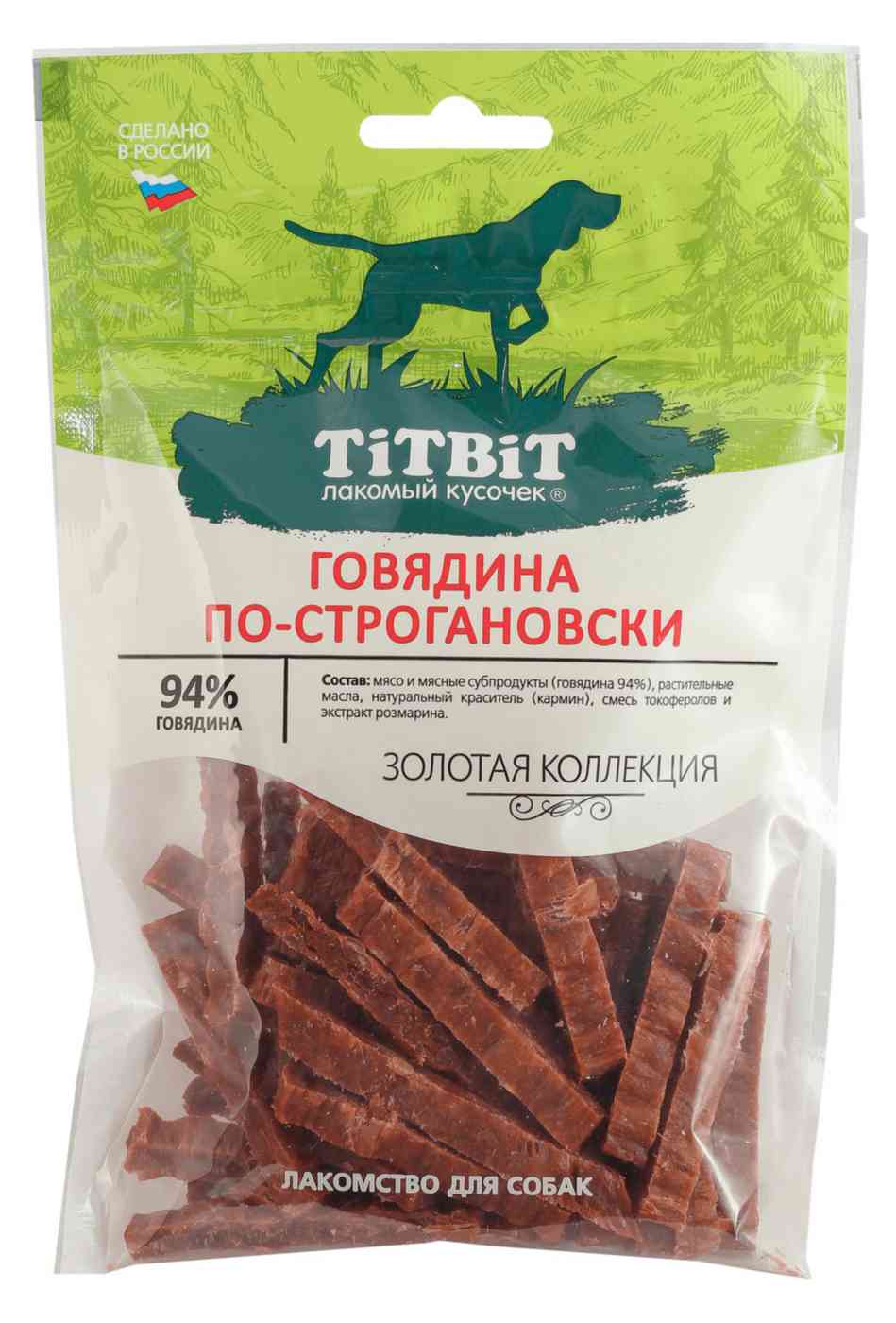 Лакомство для собак TiTBiT Золотая коллекция Говядина по-строгановски