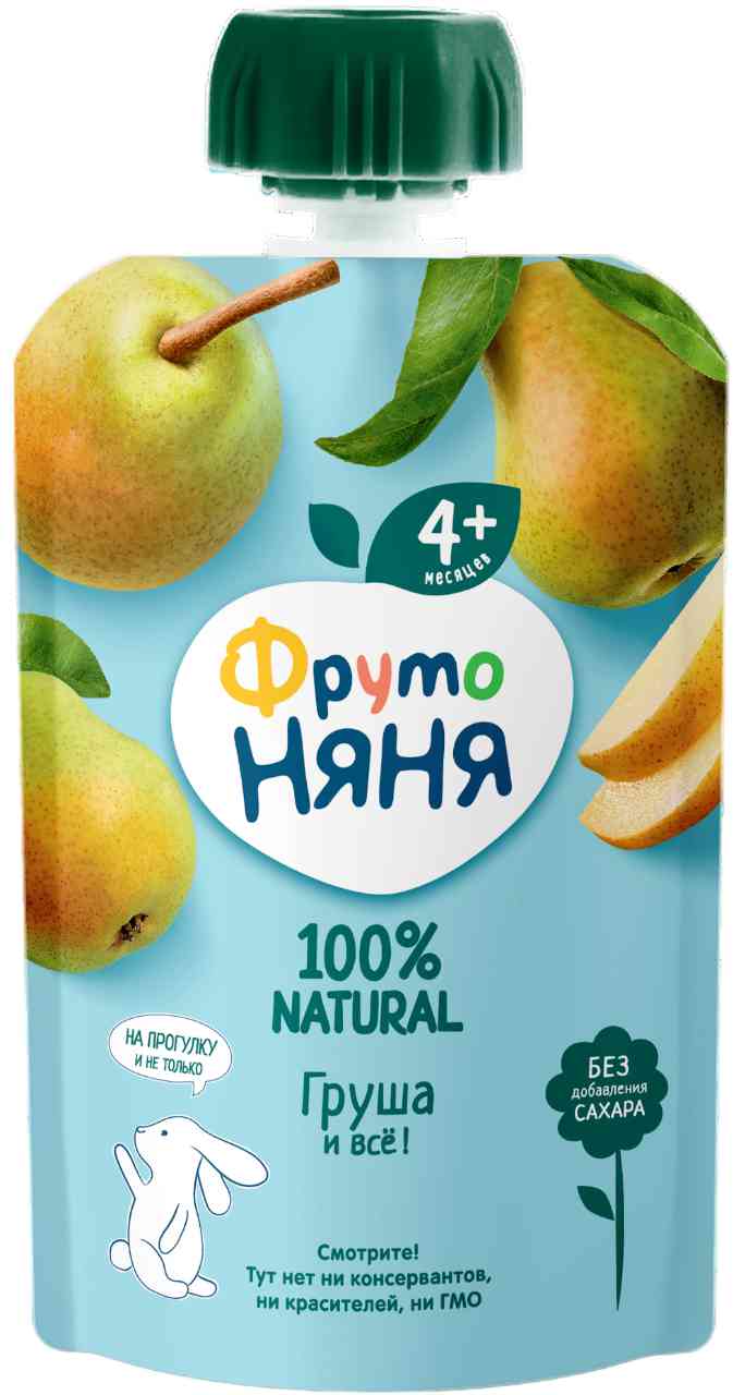 Пюре ФрутоНяня Груша, с 4 месяцев