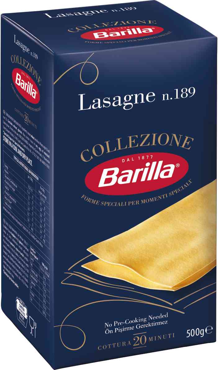 Макаронные изделия Barilla Лазанья из твёрдых сортов пшеницы