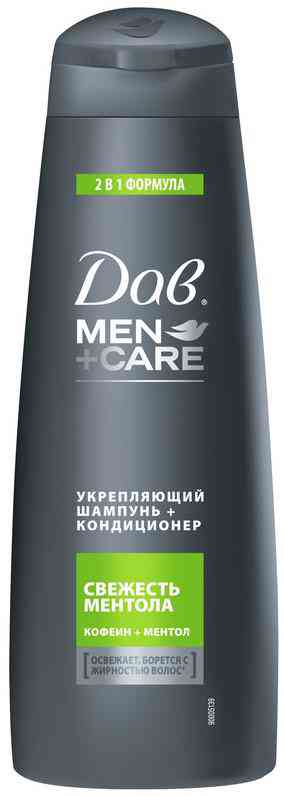 Шампунь+кондиционер 2в1 Дав Men+Care укрепляющий свежесть ментола