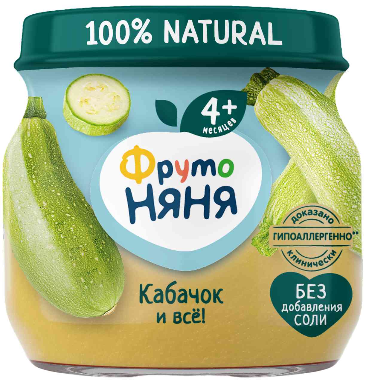 Пюре ФрутоНяня Кабачок, с 4 месяцев