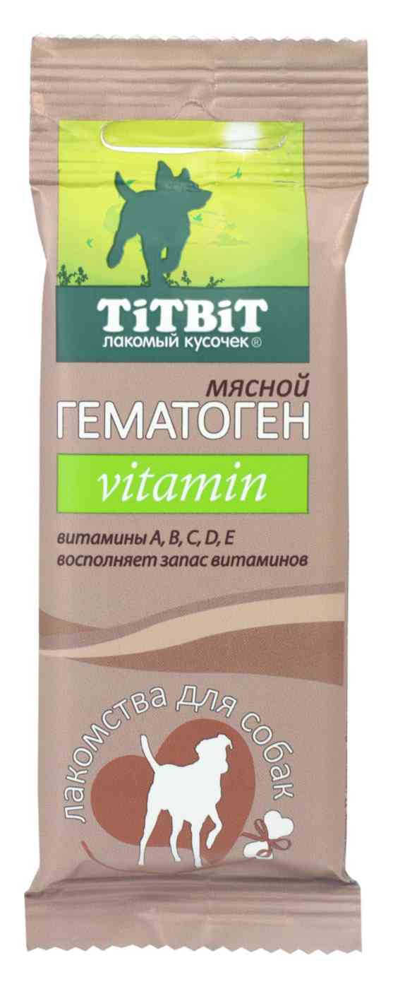 Лакомство для собак Гематоген мясной TiTBiT Vitamin
