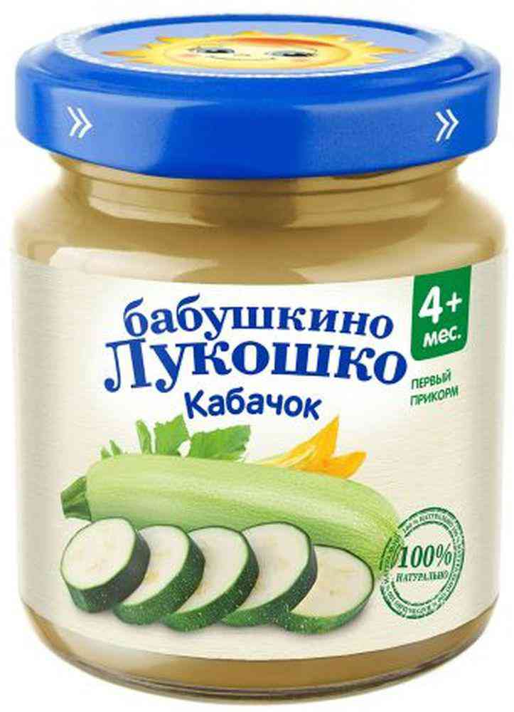 Пюре Бабушкино Лукошко Кабачок, с 4 месяцев