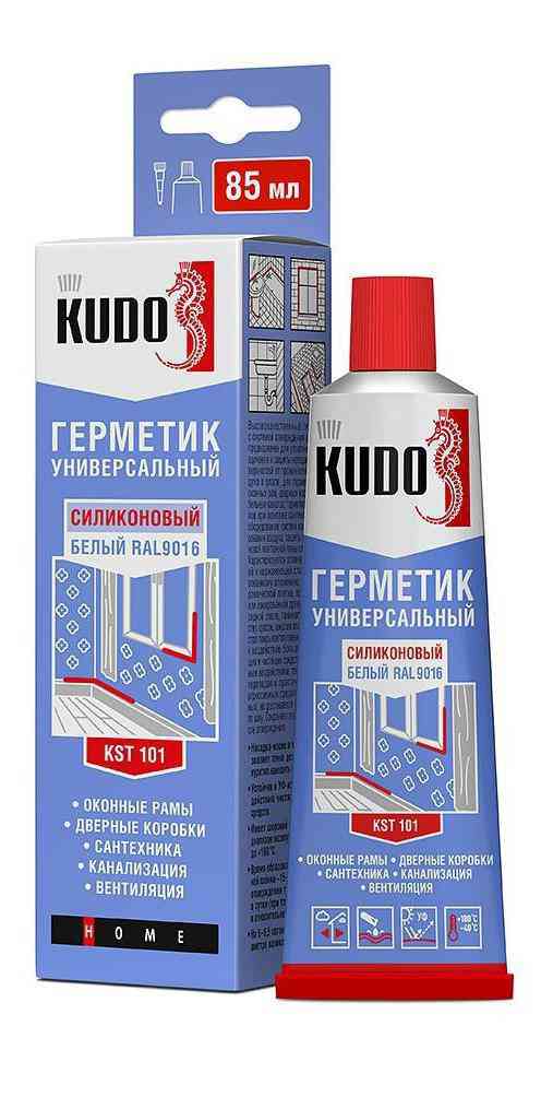 Герметик силиконовый Kudo Ral 9016 цвет: белый