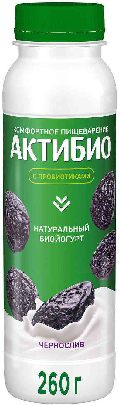 Биойогурт питьевой Актибио чернослив 1,5%