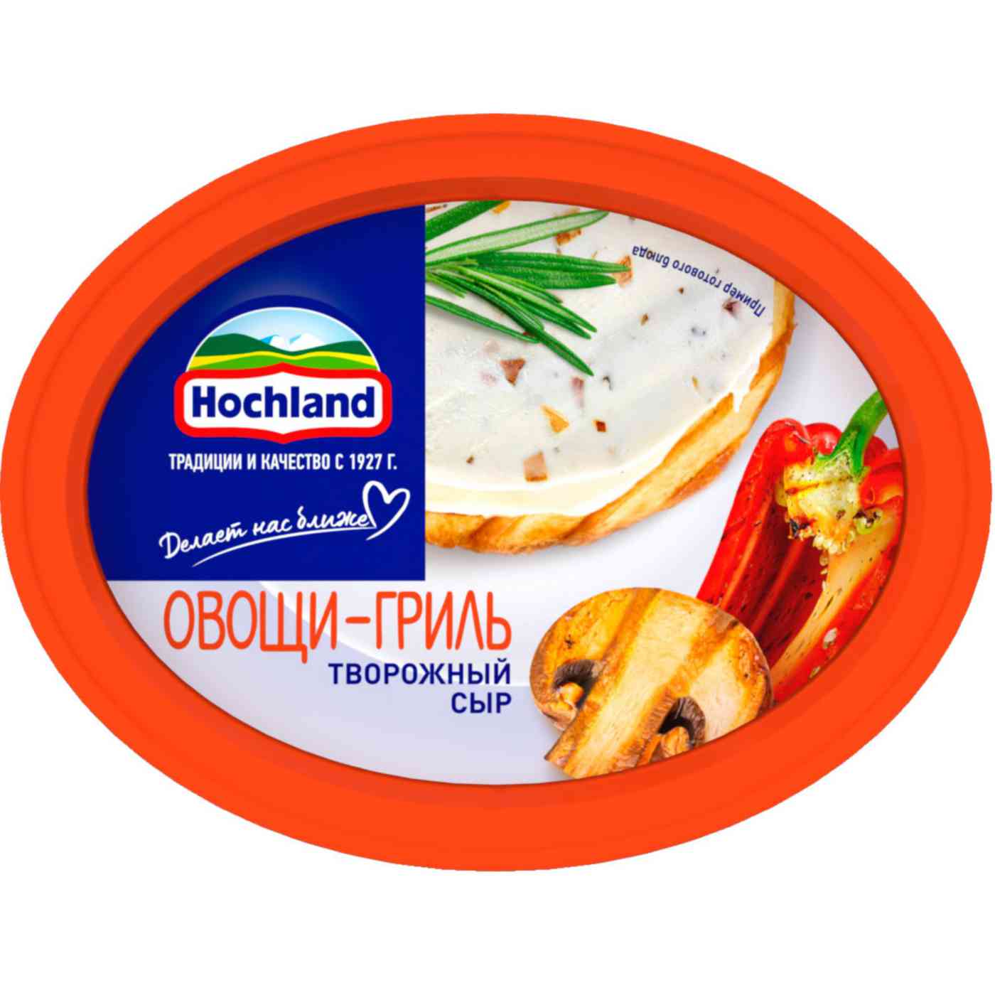 Сыр творожный Hochland овощи гриль 60%