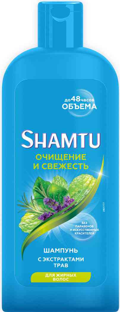 Шампунь для жирных волос Shamtu Очищение и свежесть с экстрактами трав