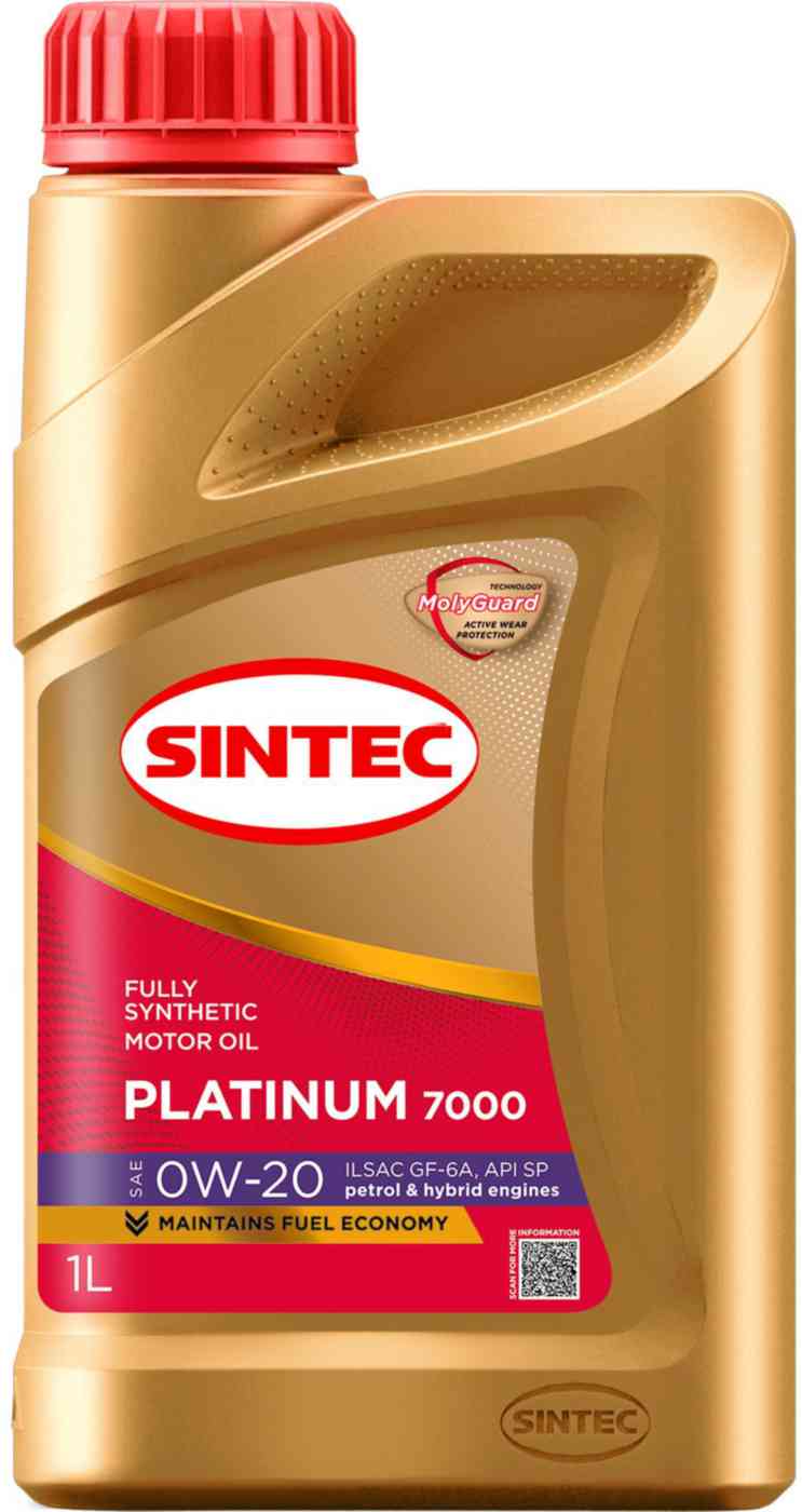 Масло моторное синтетическое SINTEC 0W20 Platinum 7000