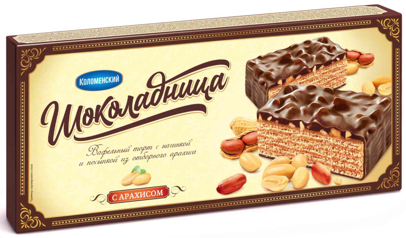 Торт вафельный Шоколадница с арахисом