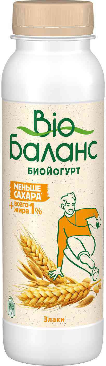 Биойогурт питьевой Bio Баланс Злаки 1%