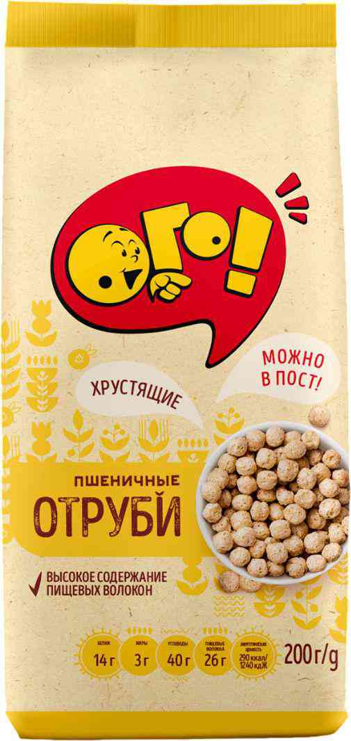 Отруби пшеничные Ого! экструдированные