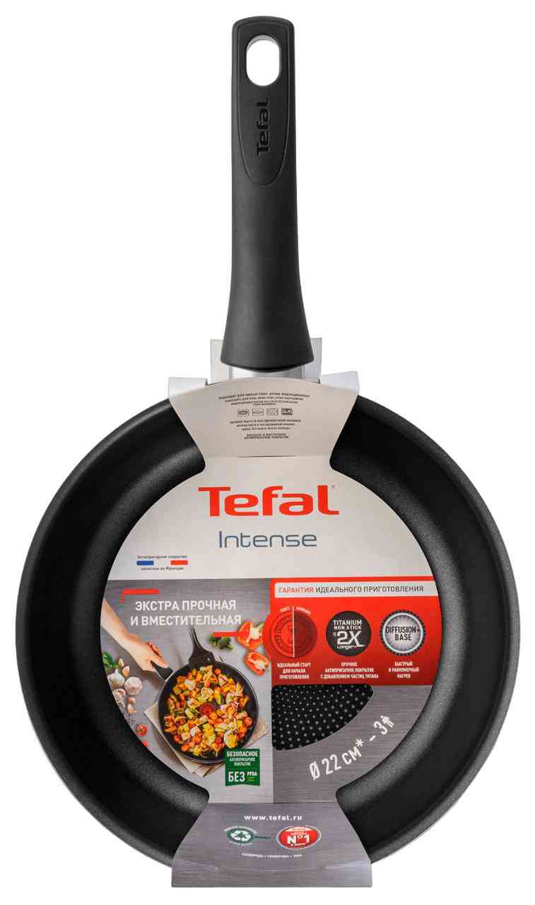 Сковорода Tefal Intense с индикатором нагрева