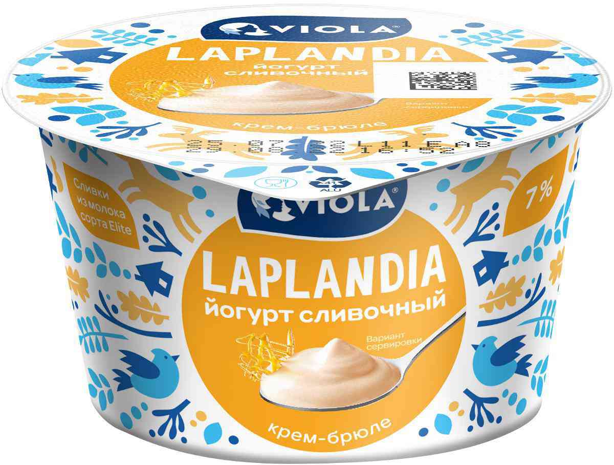 Йогурт Viola Laplandia Крем-брюле 7%