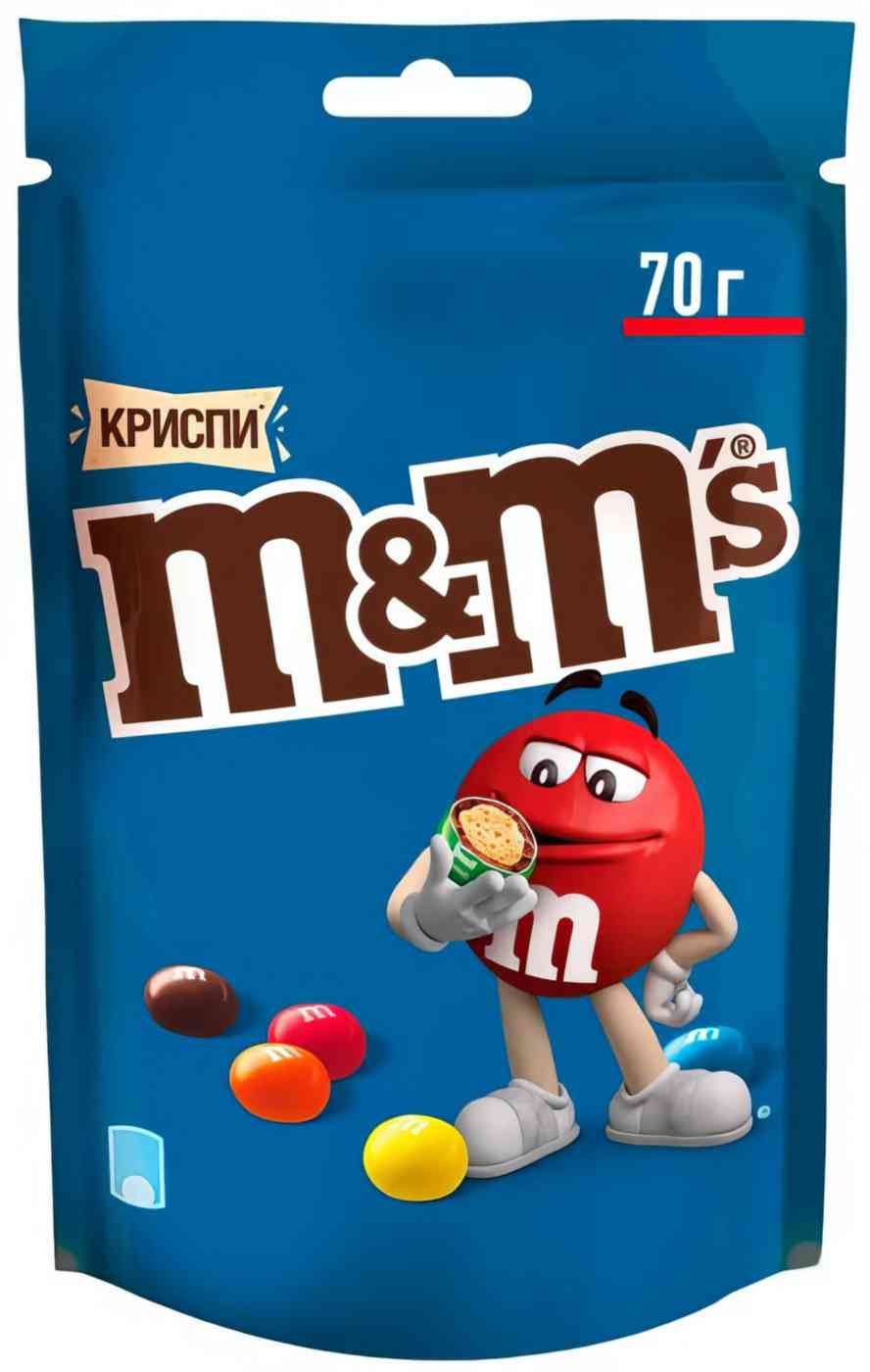 Драже M&M's Криспи с молочным шоколадом