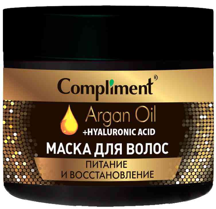 Маска для волос Compliment Argan Oil+Hyaluronic Acid Питание и восстановление