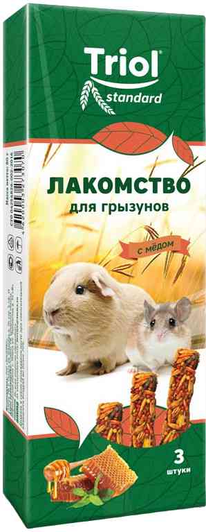 Лакомство для грызунов Triol Standard с мёдом