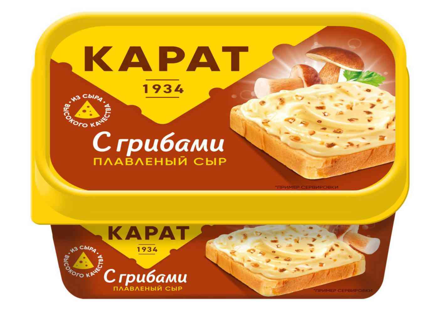 Сыр плавленый Карат сливочный с грибами 45%