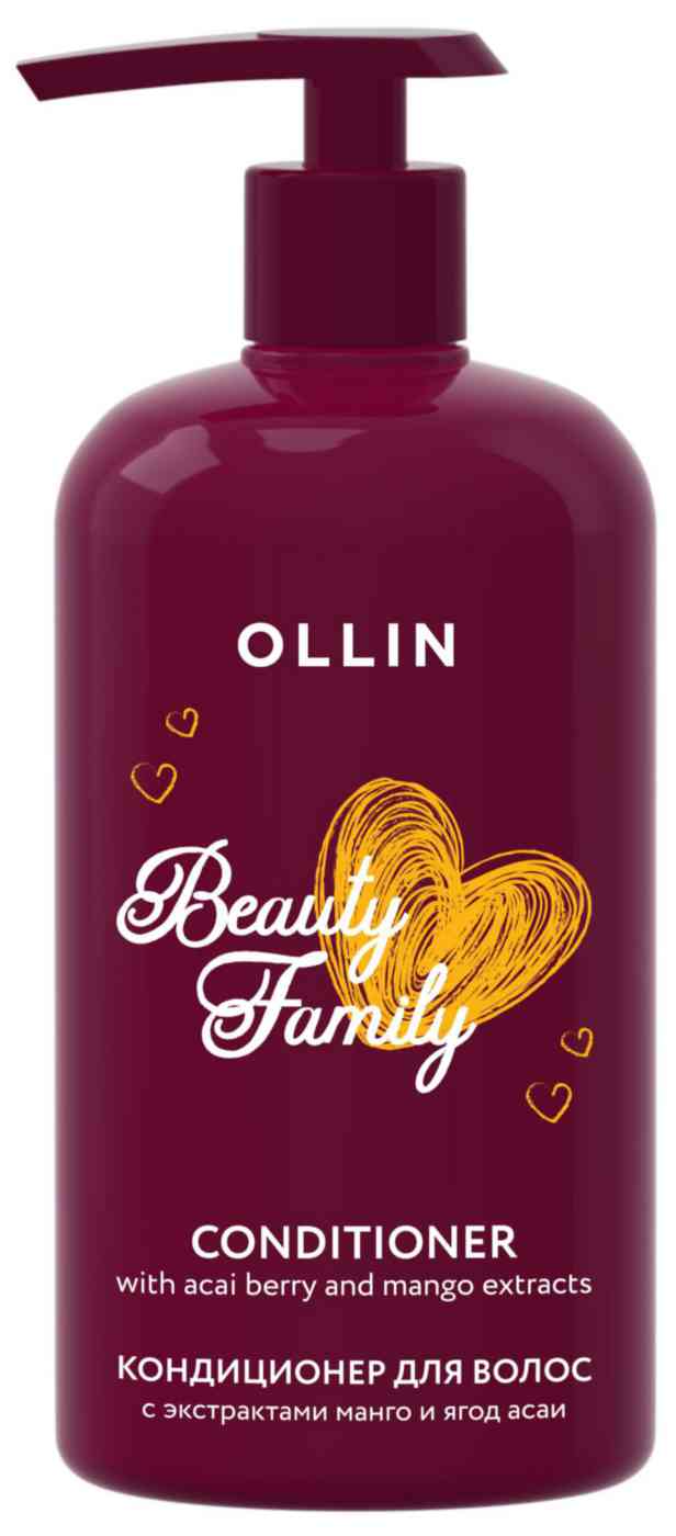 Кондиционер для волос Ollin Beauty Family с экстрактами манго и ягод асаи
