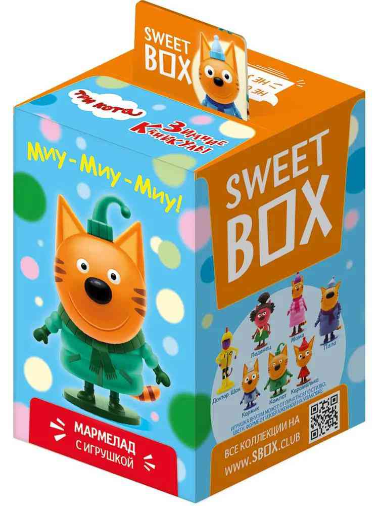 Мармелад Sweet box Три кота Зимние каникулы, в ассортименте