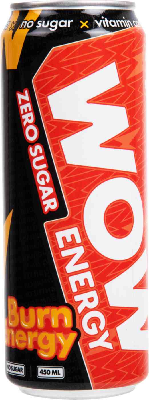 Напиток тонизирующий WOW Energy Burn Energy без сахара