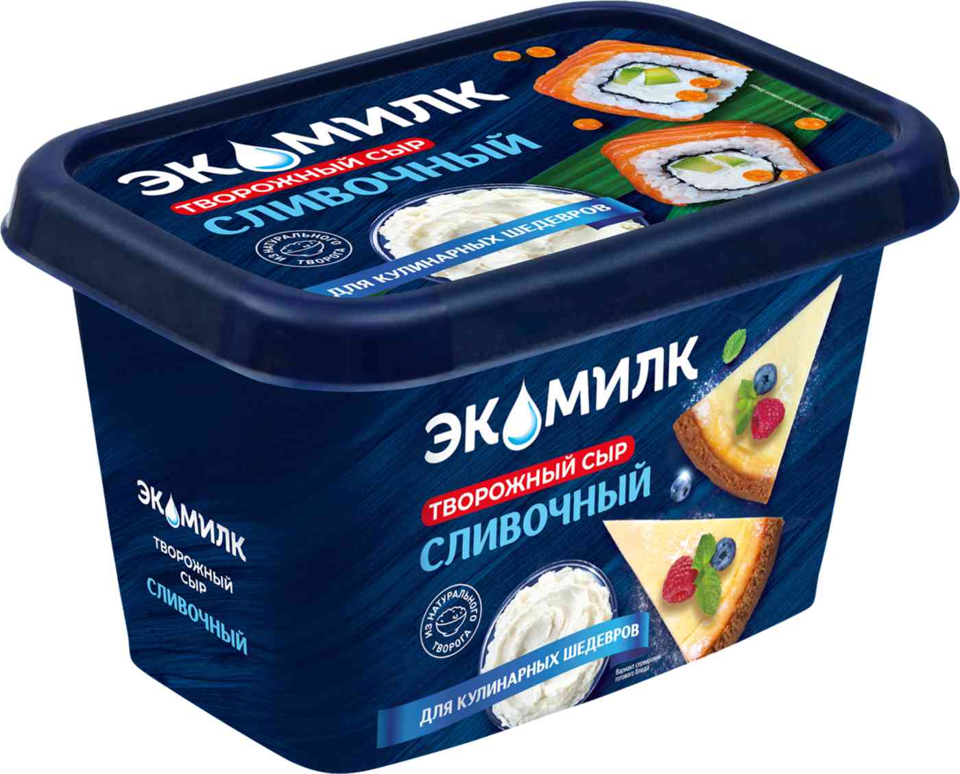 Сыр творожный Экомилк 60%