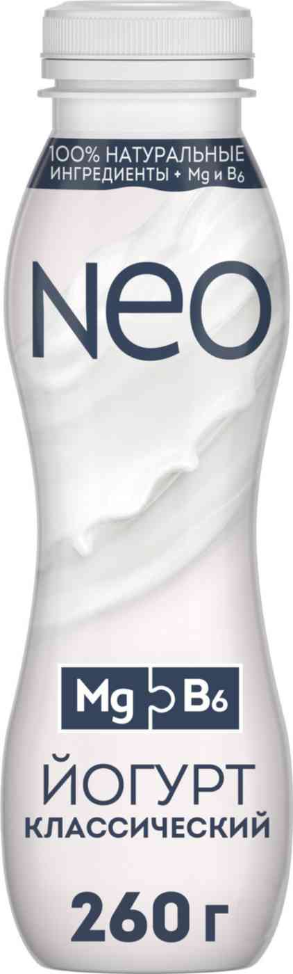 Питьевой йогурт NEO Классический Mg и B6 1,9%