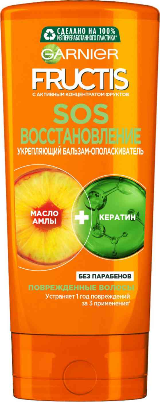 Бальзам-ополаскиватель для поврежденных волос Garnier Fructis SOS Восстановление