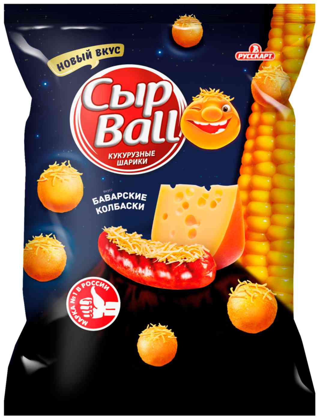 Кукурузные шарики Сыр Ball со вкусом баварских колбасок