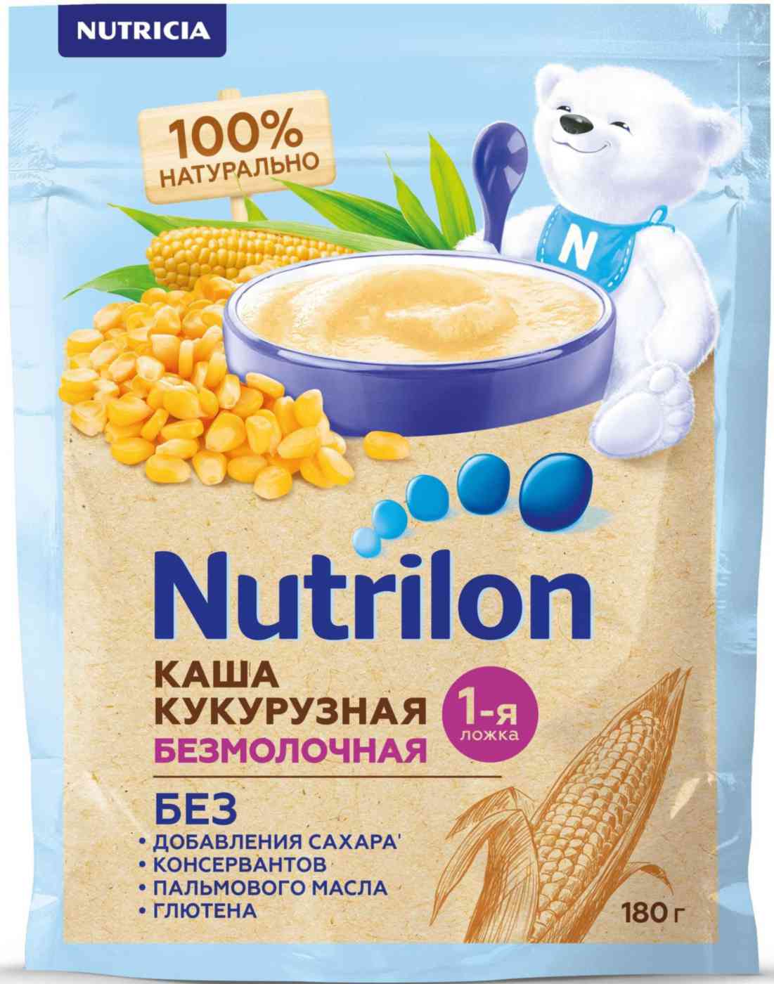 Каша кукурузная безмолочная Nutrilon с 6 месяцев