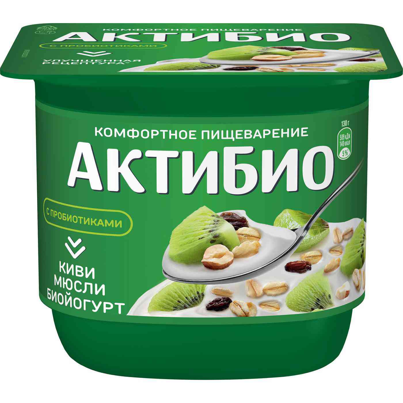 Биойогурт Актибио киви, мюсли 3%