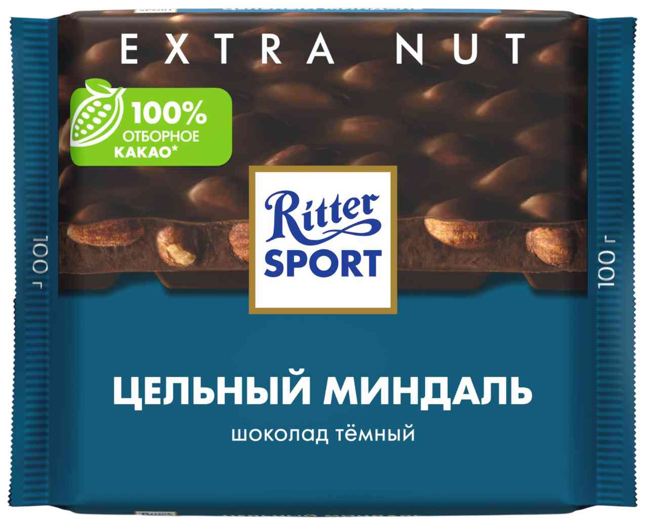 Шоколад тёмный Ritter Sport Цельный миндаль