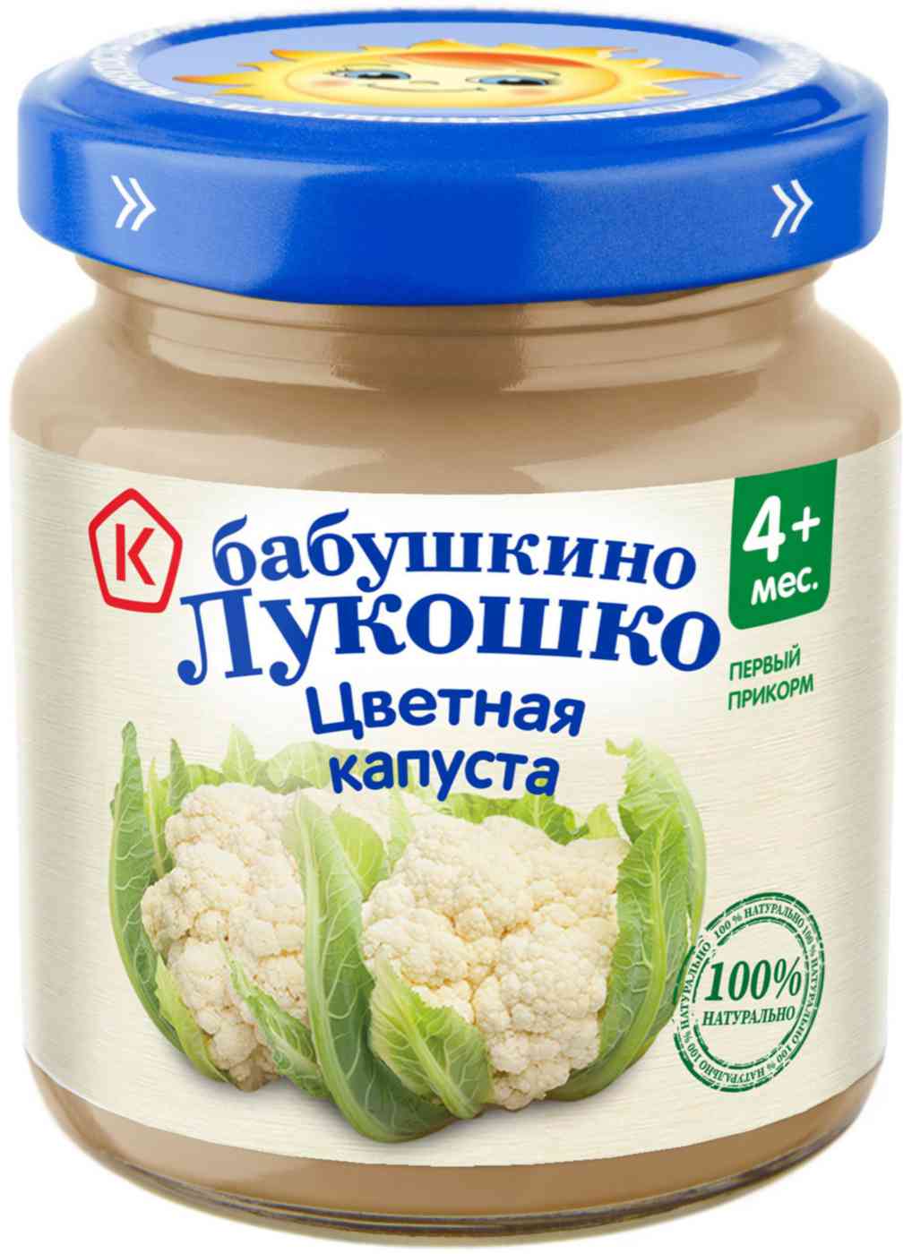 Пюре Бабушкино Лукошко Цветная капуста, с 4 месяцев